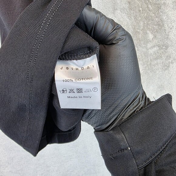 Joshua Sanders Shirt Womens Large Black Pixel Mock Neck Sleeveless Smiley Italy - Picture 10 of 13